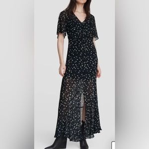 Rag and Bone floral midi dress